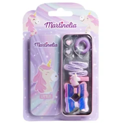 Martinelia Little Unicorn zestaw ozdób do włosów dla dzieci w metalowym pudełku