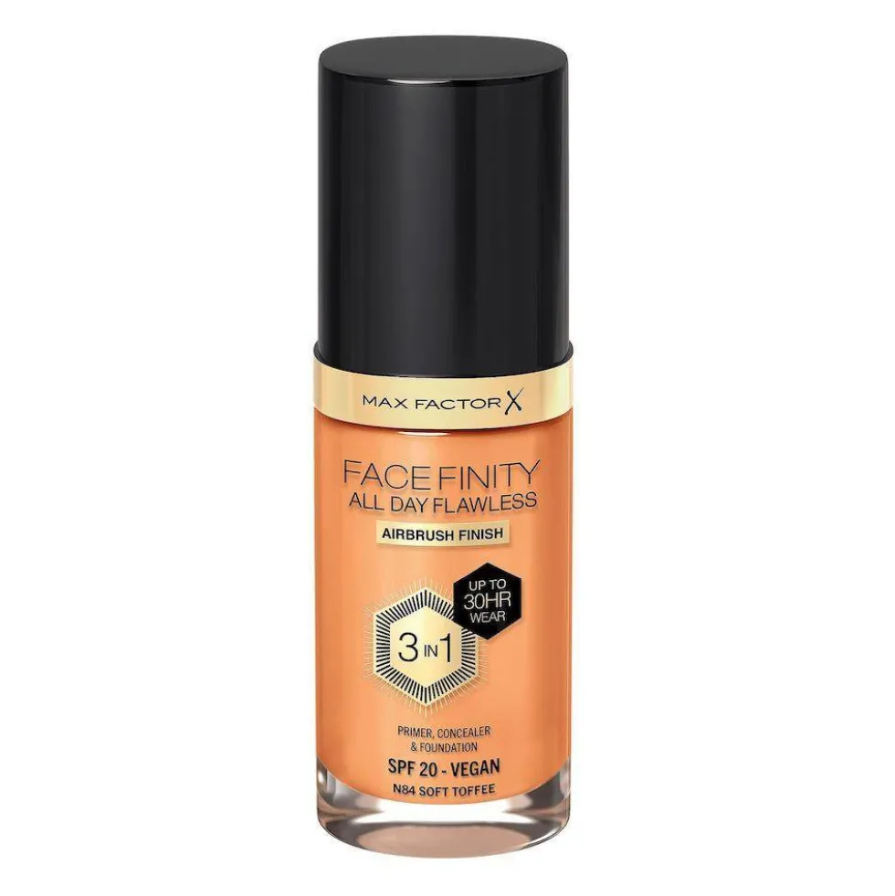 Max Factor Facefinity All Day Flawless 3w1 kryjący podkład w płynie N84 Soft Toffee 30ml