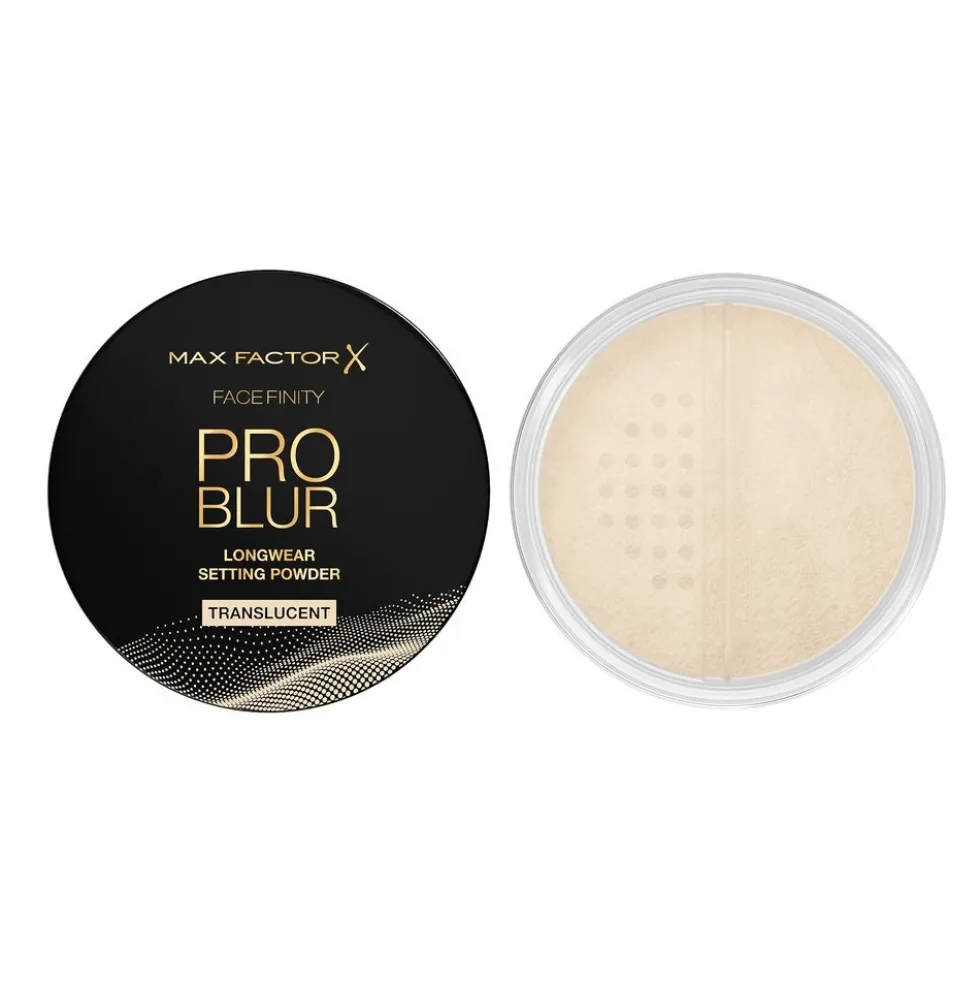 Max Factor Facefinity Pro Blur sypki puder matujący Translucent 10.5g