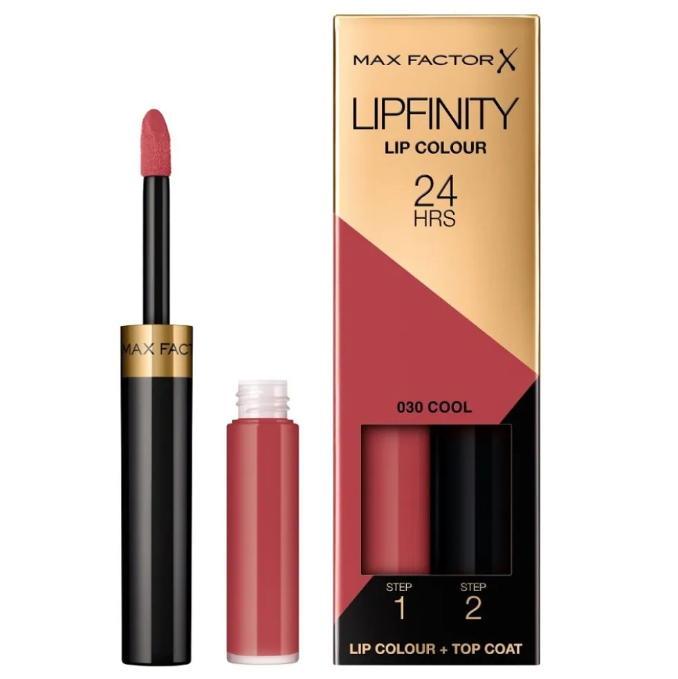 Max Factor Lipfinity Lip Colour dwufazowa pomadka w płynie o długotrwałym efekcie 030 Cool