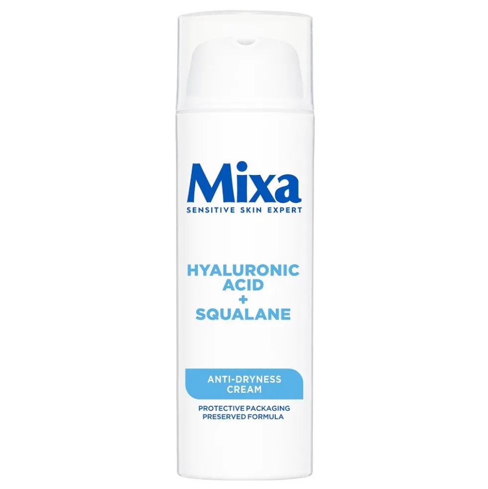 MIXA Krem nawilżający do twarzy przeciw przesuszeniom Kwas hialuronowy + Skwalan 50ml
