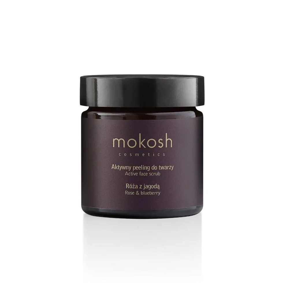 Mokosh Aktywny peeling do twarzy Róża z jagodą 60ml