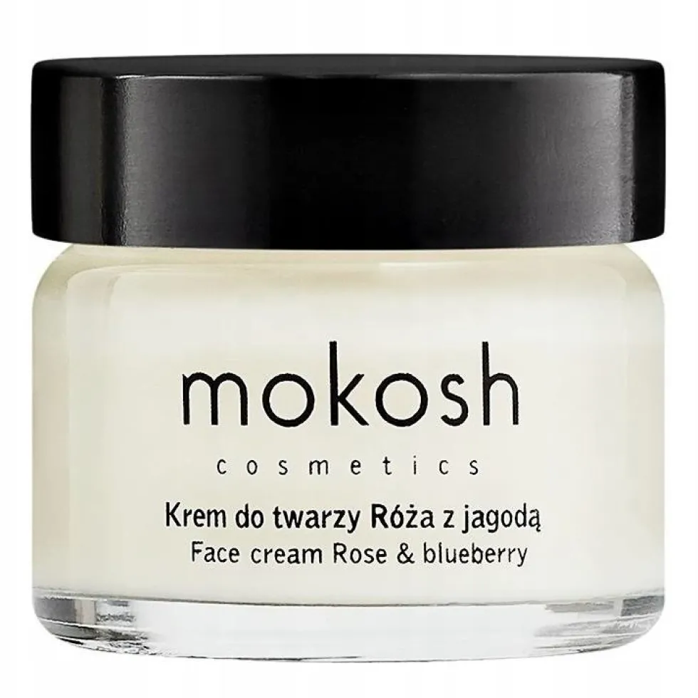 Mokosh Ujędrniający krem do twarzy anti-aging Róża z jagodą 15ml