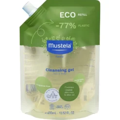 Mustela Organic Cleansing Gel organiczny żel do mycia ciała i włosów refill 400ml
