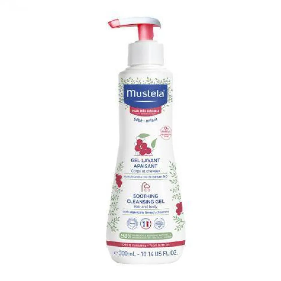 Mustela Soothing Cleansing Gel łagodzący żel do mycia dla dzieci i niemowląt 300ml