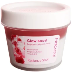 Nacomi Glow Boost Raspberry Jelly Milk Mask maska do twarzy 80ml