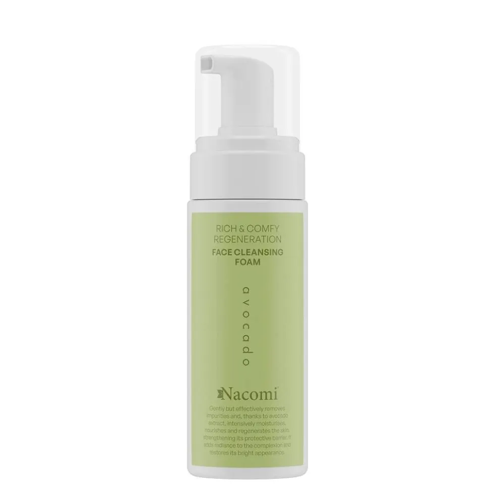 Nacomi Rich & Comfy Regeneration oczyszczająca pianka do twarzy Avocado 150ml