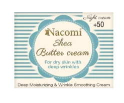 Nacomi Shea Butter Cream krem do twarzy z peptydem 50+ na noc 50ml