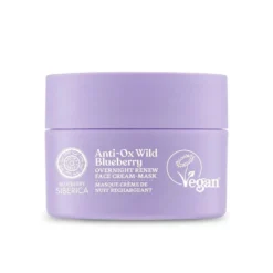 Natura Siberica Blueberry Siberica wegański odmładzający krem-maska do twarzy na noc 50ml