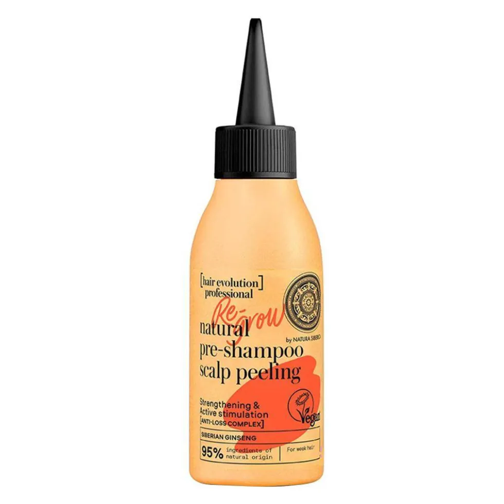 Natura Siberica Hair Evolution Re-Grow Natural Pre-Shampoo Scalp Peeling naturalny wegański peeling do skóry głowy 115ml