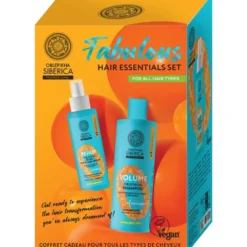 Natura Siberica Oblepikha Fabulous Hair Essentials zestaw szampon dodający objętości 400ml + serum regenerujące do włosów 200ml