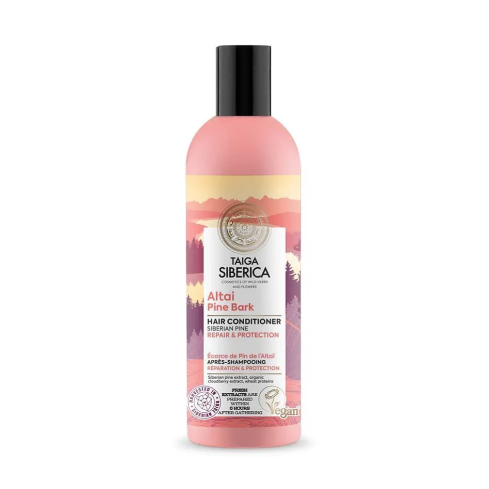 Natura Siberica Taiga Siberica Altai Pine Bark wegańska odżywka do włosów z ałtajską sosną Odbudowa i Ochrona 270ml