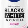 Nivea Black&White Invisible Clear antyperspirant spray 150ml