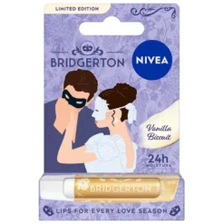 Nivea Bridgerton Edition Sophie&Benedict pielęgnująca pomadka do ust Vanilla Biscuit 4.8g