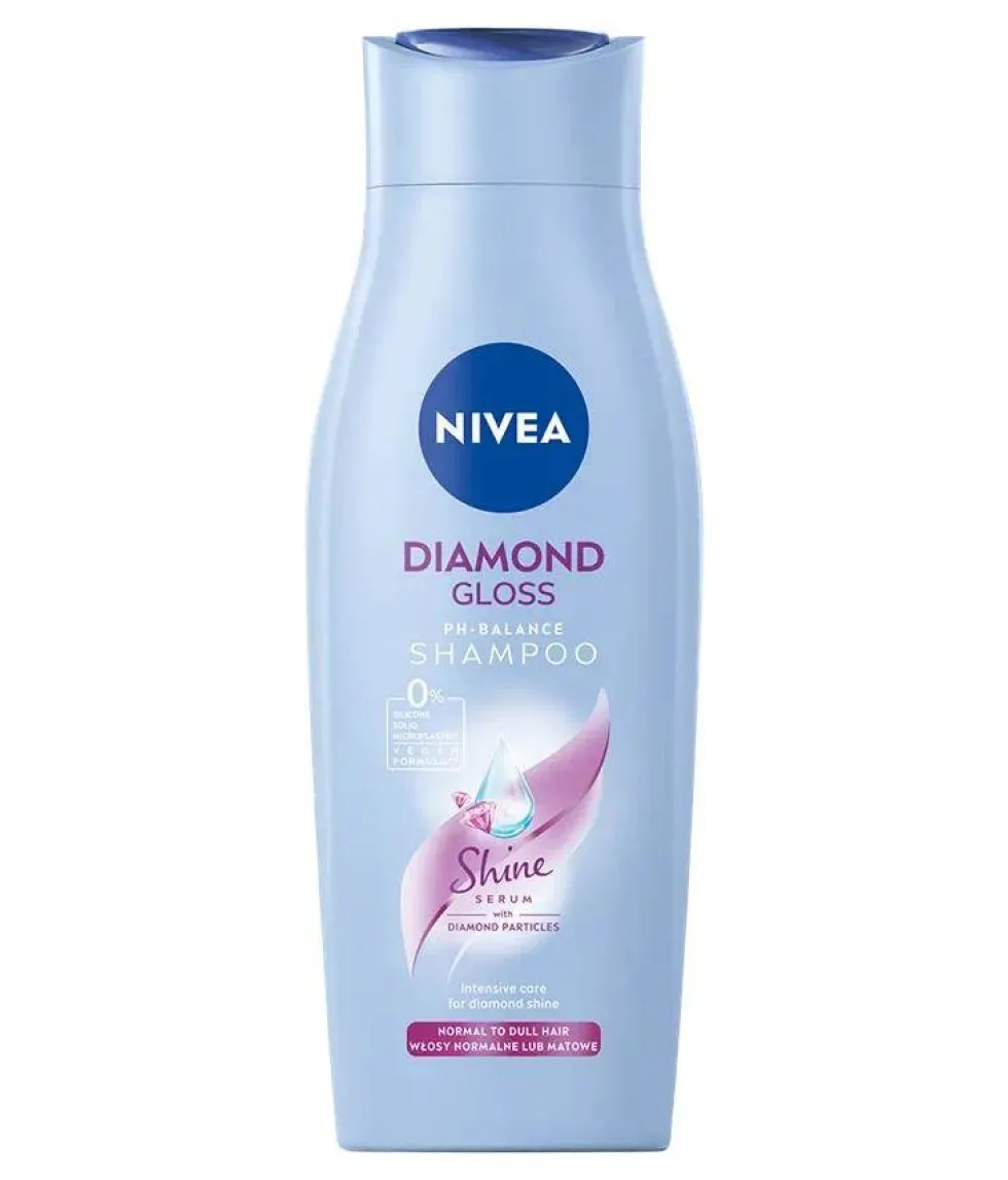 Nivea Diamond Gloss łagodny szampon do włosów 400ml