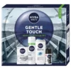 Nivea Men Gentle Touch zestaw pianka do golenia 200ml + balsam po goleniu 100ml + żel pod prysznic 3w1 250ml + antyperspirant roll-on 50ml