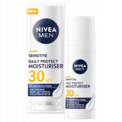 Nivea Men Sensitive Daily Protect nawilżający krem do twarzy SPF30 50ml