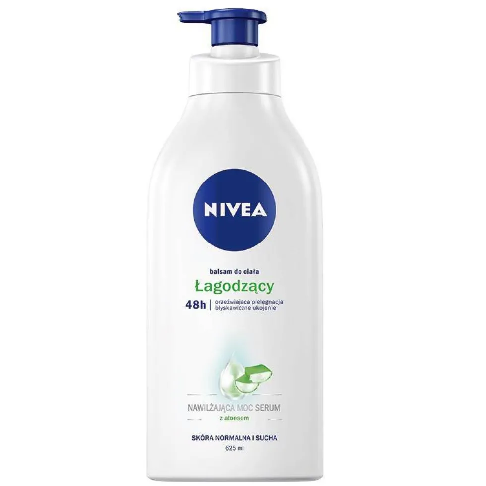 Nivea Nawilżająca Moc Serum łagodzący balsam do ciała z pompką 625ml