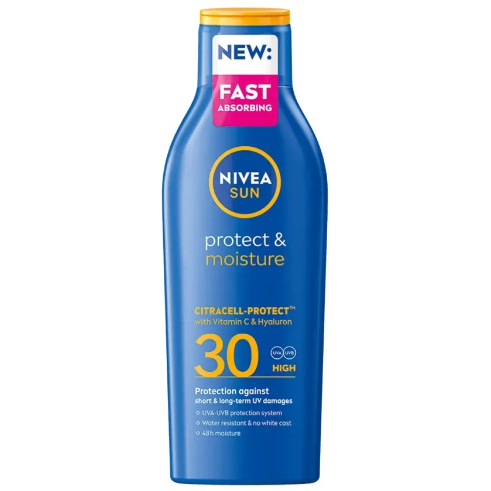 Nivea Protect & Moisture nawilżający balsam do opalania SPF30 200ml