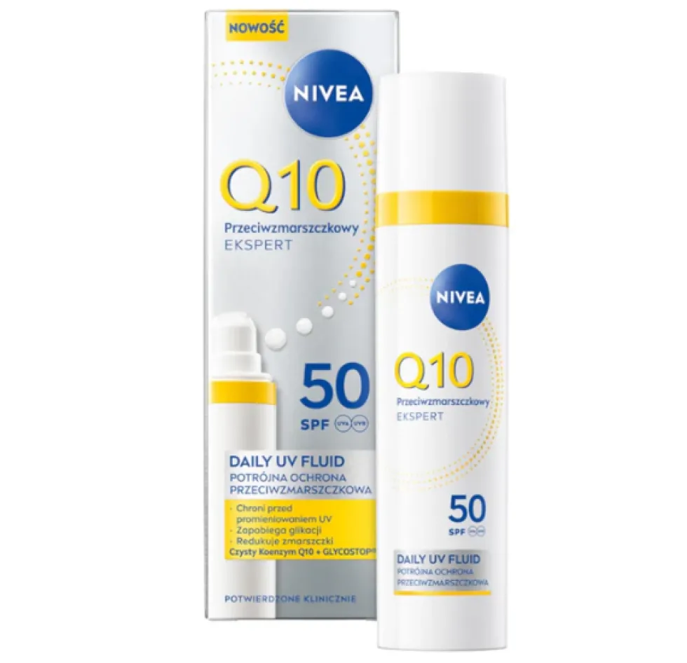 Nivea Q10 Przeciwzmarszczkowy Ekspert daily UV fluid SPF50 40ml