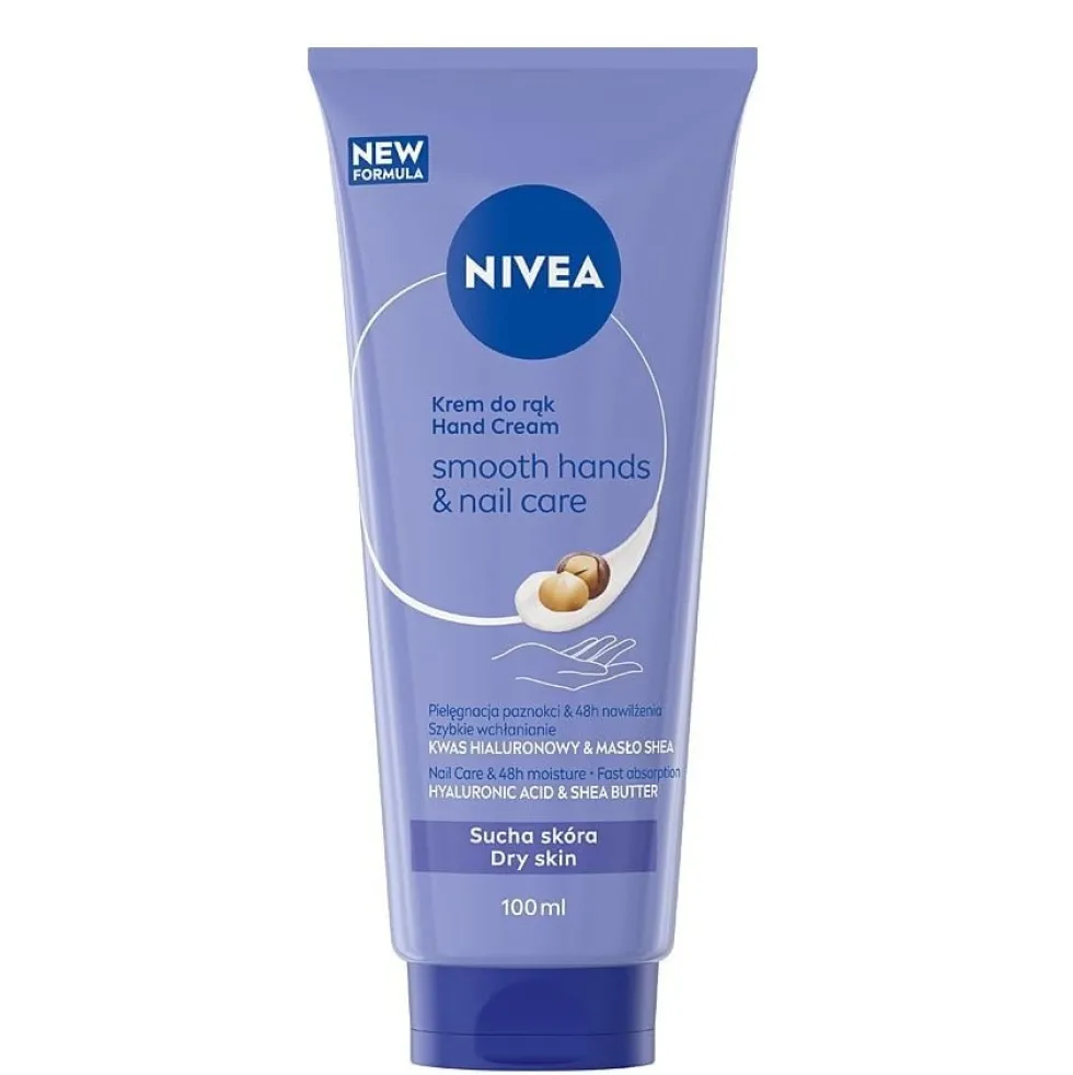 Nivea Smooth Hands & Nail Care wygładzający krem do rąk i paznokci 100ml