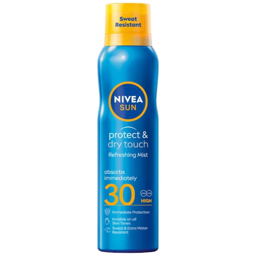 Nivea Sun Protect & Dry Touch odświeżająca mgiełka do opalania SPF30 200ml
