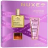 Nuxe The Iconics zestaw suchy olejek regenerujący 50ml + balsam do ust 15g + szampon wygładzający 50ml
