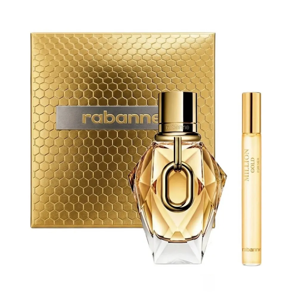 Paco Rabanne Million Gold For Her zestaw woda perfumowana spray 90ml + woda perfumowana spray 20ml
