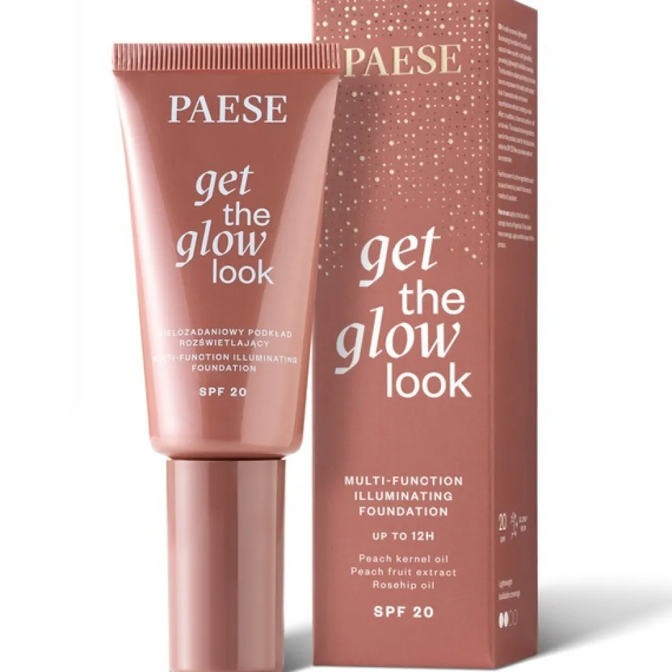 Paese Get The Glow Look wielozadaniowy podkład rozświetlający 2N Sand Beige 30ml