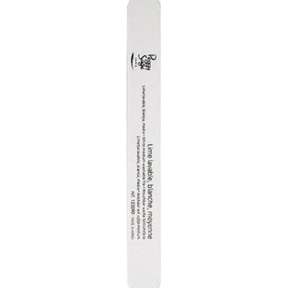 Peggy Sage 2-Way Nail File Medium pilnik do paznokci dwustronny 180/180 biały 1szt
