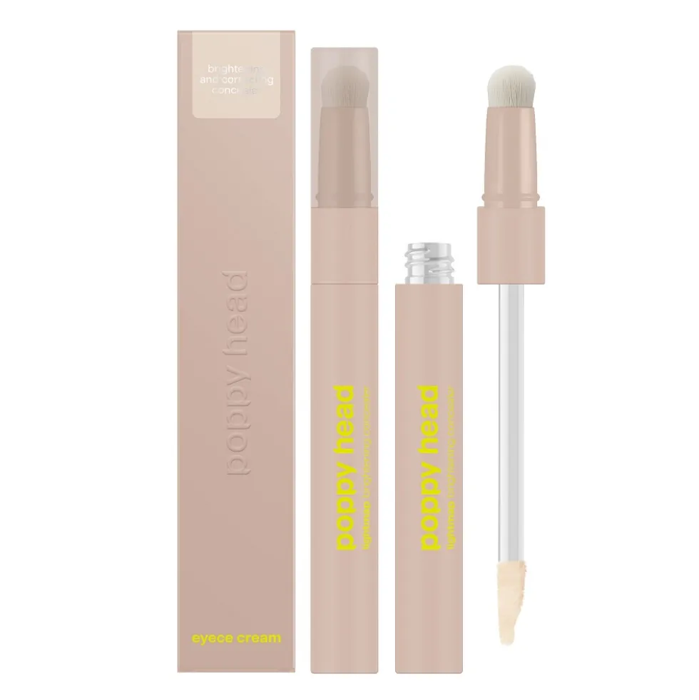 Poppy Head Eyece Cream rozświetlająco-korygujący korektor pod oczy 02 Beige Freeze