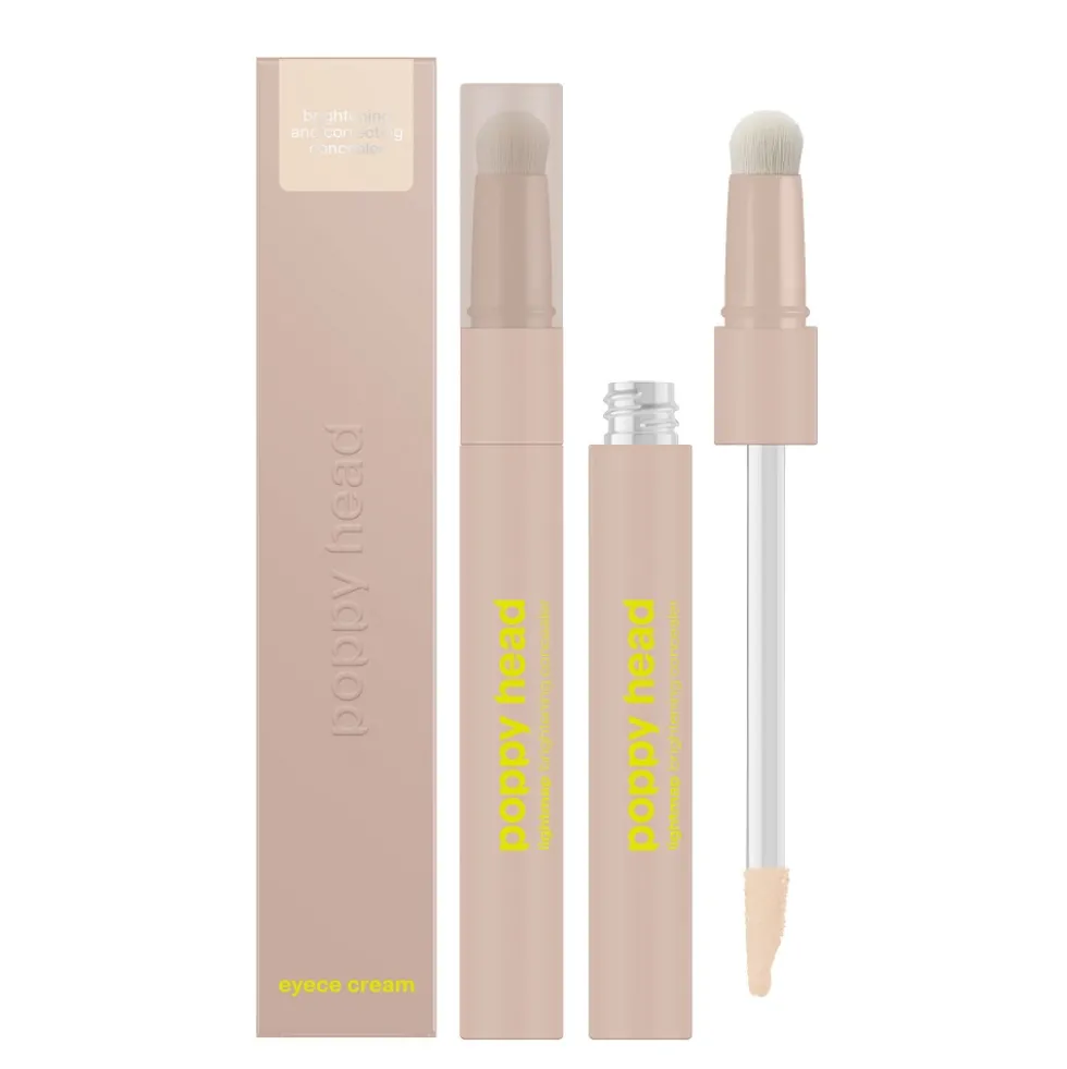 Poppy Head Eyece Cream rozświetlająco-korygujący korektor pod oczy 04 Apricot Frappe