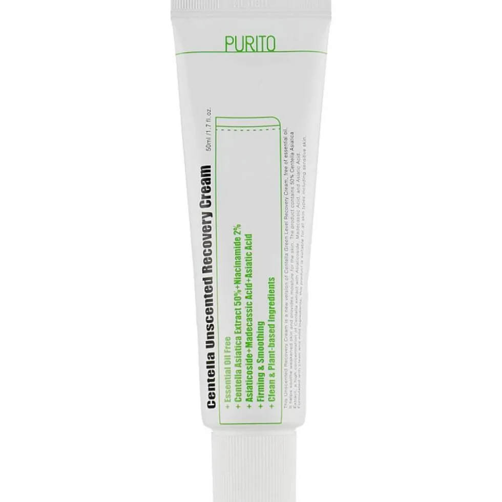 PURITO Centella Unscented Recovery Cream bezzapachowy krem regenerujący na bazie wąkroty azjatyckiej 50ml