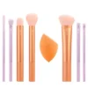 Real Techniques Level Up Brush + Sponge zestaw pędzli do makijażu 7szt. + gąbka do makijażu