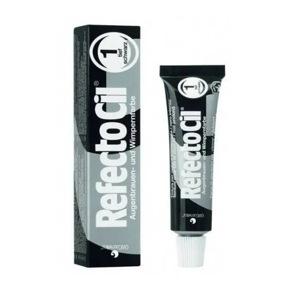 Refectocil Eyelash And Eyebrow Tint henna do brwi i rzęs 1 Pure Black 15ml