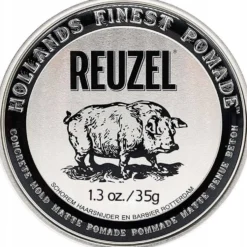 Reuzel Hollands Finest Pomade Concrete Hold Matte matująca pomada do włosów na bazie wody 35g