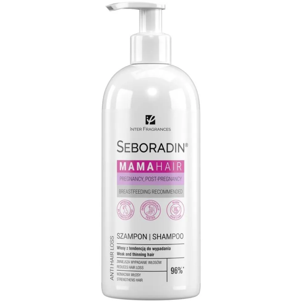 SEBORADIN Mama Hair szampon do włosów dla kobiet w ciąży i w okresie okołoporodowym 400ml