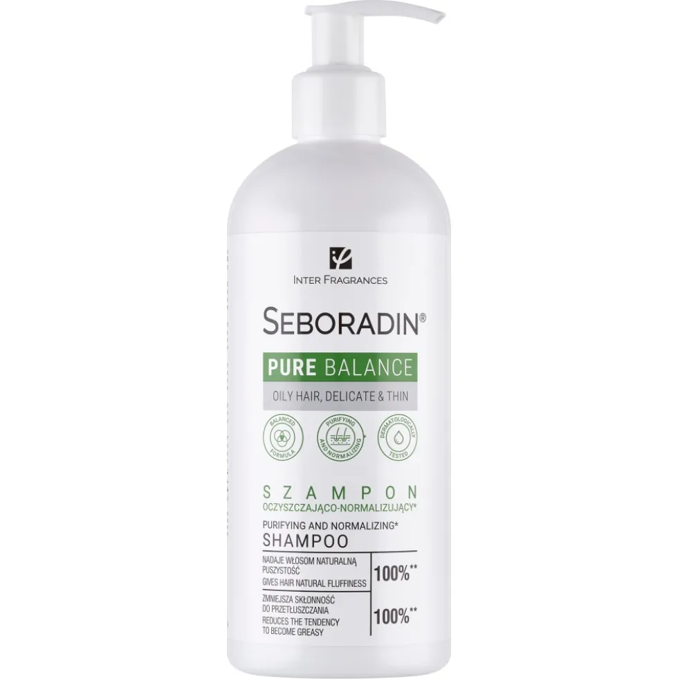 SEBORADIN Pure Balance szampon oczyszczająco-normalizujący 400ml