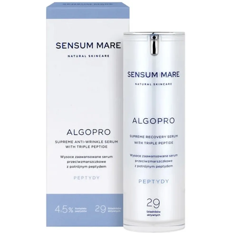 Sensum Mare Algopro wysoce zaawansowane serum przeciwzmarszczkowe z potrójnym peptydem 30ml