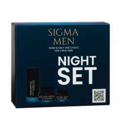 Sigma Men Night Set zestaw lekki balsam do ciała 100ml + serum na noc 50ml + krem pod oczy 30ml