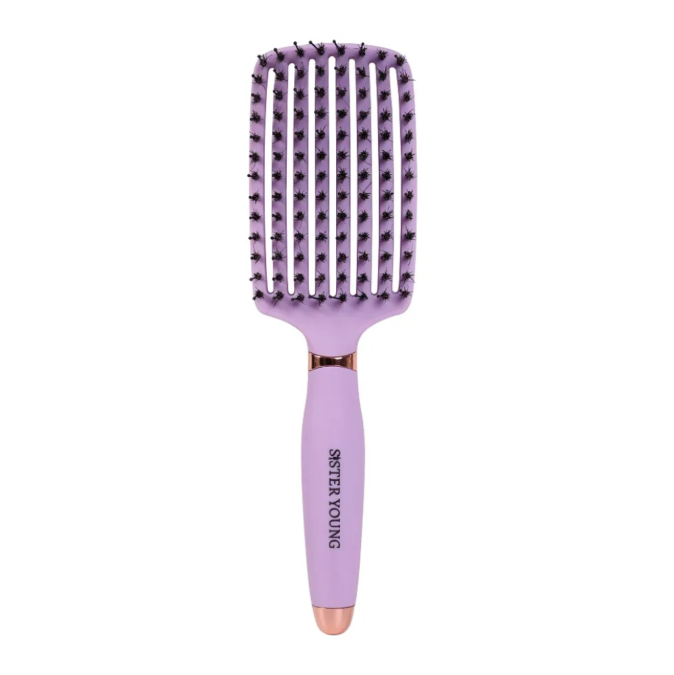Sister Young Ovia Hair Brush szczotka do włosów z włosiem dzika Nude