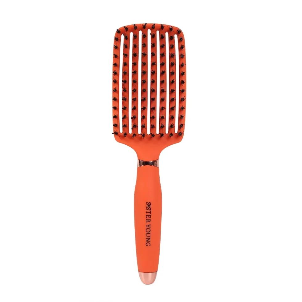 Sister Young Ovia Hair Brush szczotka do włosów z włosiem dzika Apricot
