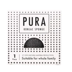 Sister Young Pura Konjac Sponge gąbka do mycia twarzy Black