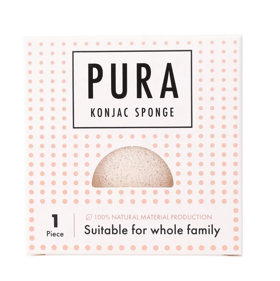 Sister Young Pura Konjac Sponge gąbka do mycia twarzy White
