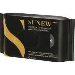 SunewMed+ Make-Up Remover Wipes chusteczki do demakijażu Black 8szt.