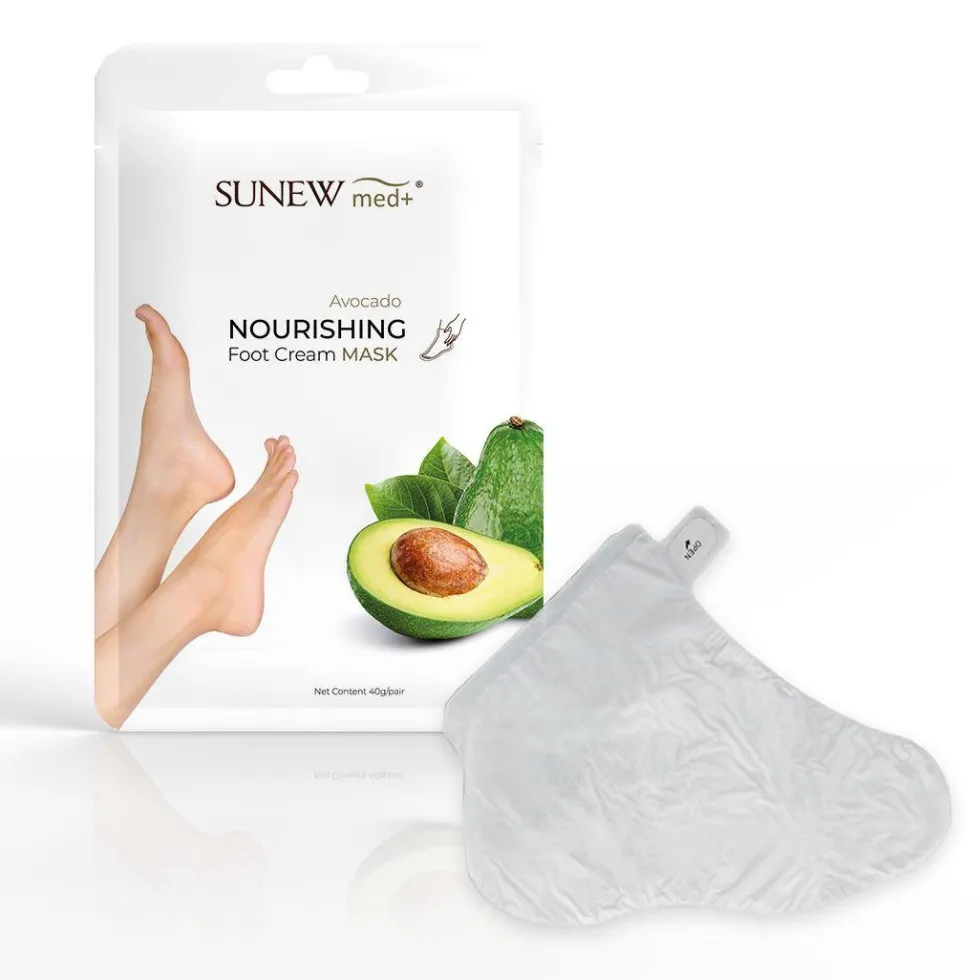 SunewMed+ Nourishing Foot Cream Mask regenerująca maska do stóp w formie skarpetek Awokado