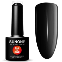 Sunone All In One lakier hybrydowy 3w1 Czarna Inez 5ml