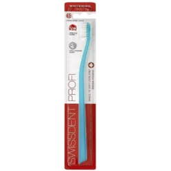 Swissdent Profi Whitening Soft szczoteczka do zębów Niebieska 1szt