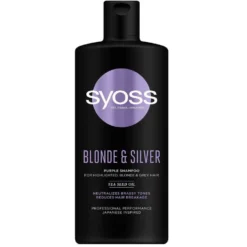 Syoss Blonde & Silver Purple Shampoo szampon neutralizujący żółte tony do włosów blond i siwych 440ml