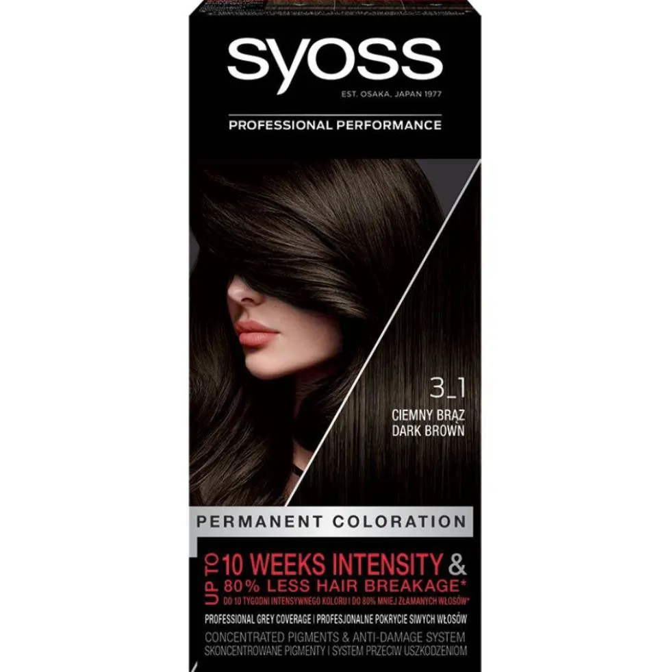 SYOSS Permanent Coloration 3-1 Ciemny Brąz